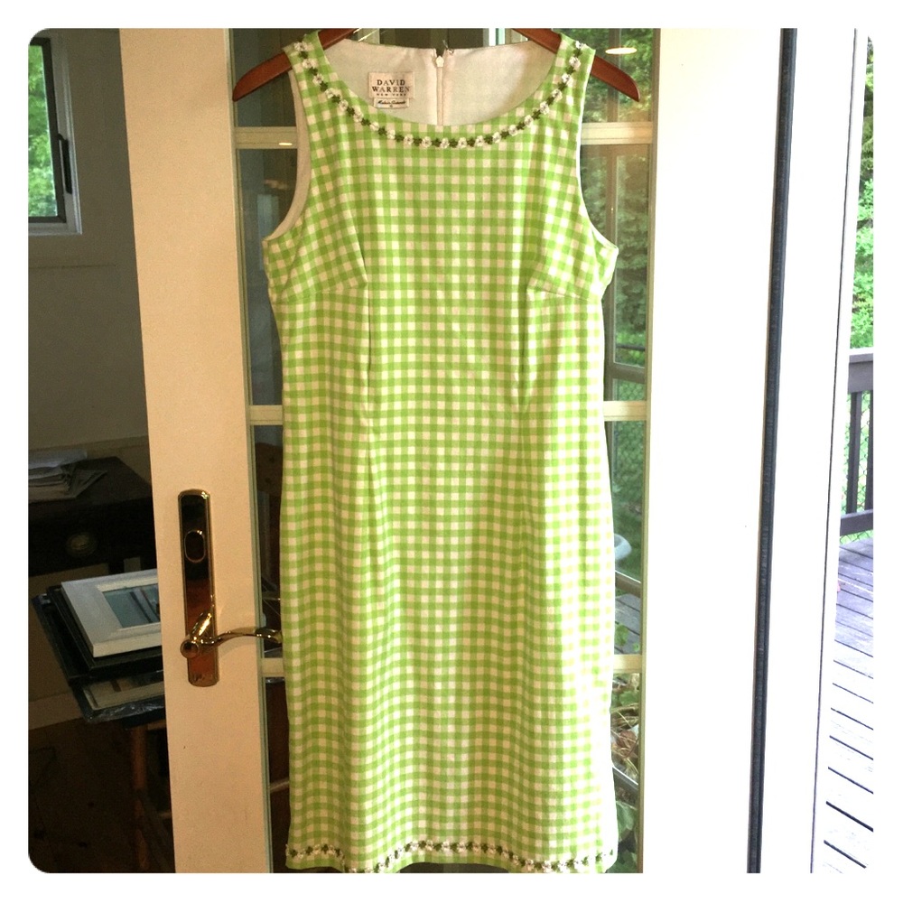 Cotton gingham checked sundress